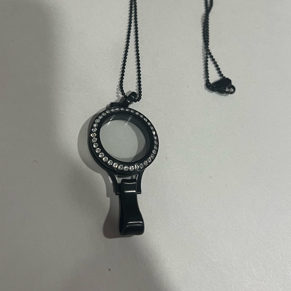Origami Owl Badge Locket with Lanyard